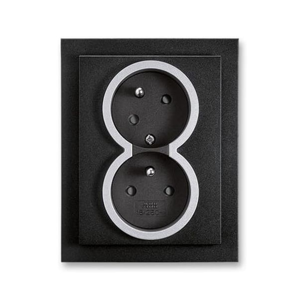 5583M-C02357 01 Double socket outlet with earthing pins, shuttered, with turned upper cavity, with surge protection image 43