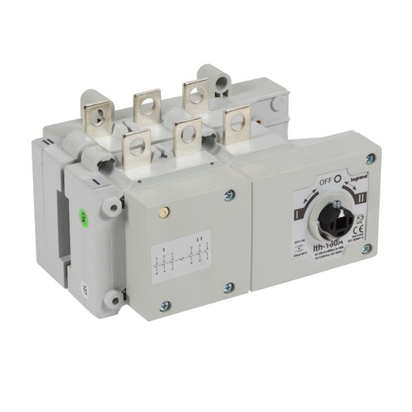 DCX-M changeover switche - size 2 - 3P - 160 A - I-O-II image 1