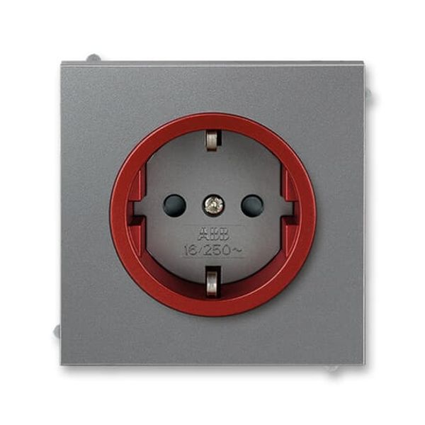 5518M-A03459 71 Socket outlet with earthing contacts, shuttered image 1
