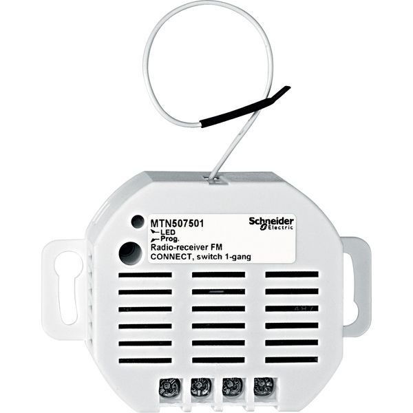 CONNECT radio receiver, flush-mounted, 1-gang switch image 2