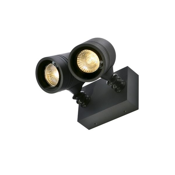 NEW MYRA WALL SPOT WALL LUMINAIRE, 2xGU10, IP55, anthracite image 3