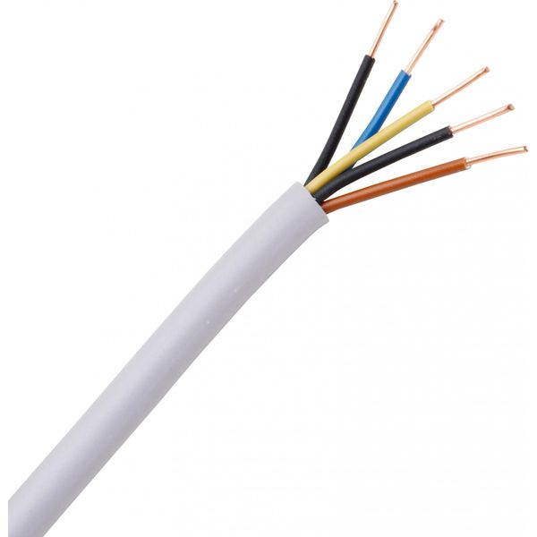 Sheathed cable, 5-core, colour: grey image 1