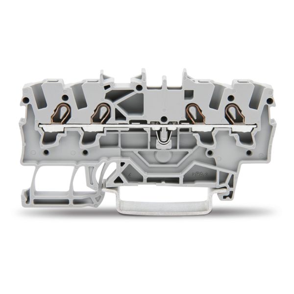 4-conductor through terminal block 1.5 mm² suitable for Ex e II applic image 1