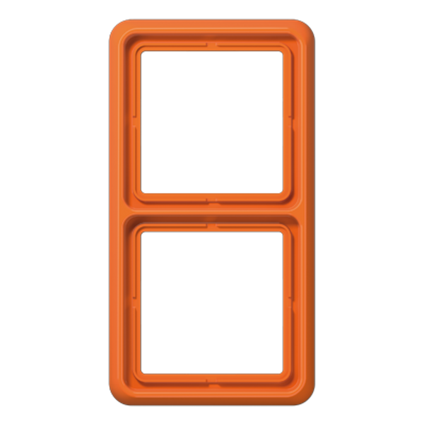 2-gang frame, orange CD582O image 1