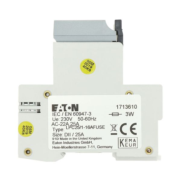 Fuse switch-disconnector, LPC, 16 A, service distribution board mounting, 1 pole, 16A fuse integrated image 26