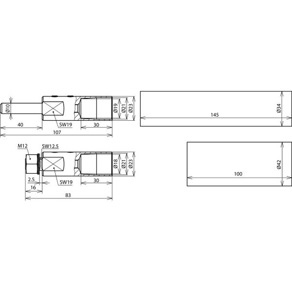 Connection kit with mounting material for HVI long Conductor D 23mm gr image 2