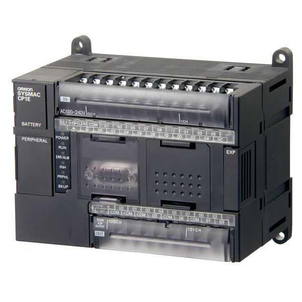 PLC, 24 VDC supply, 18 x 24 VDC inputs, 12 x relay outputs 2 A, 8K ste image 1