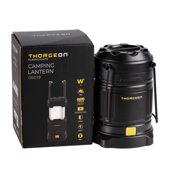Camping latern 5W 200lm 1200mAh IPX5 THORGEON image 1