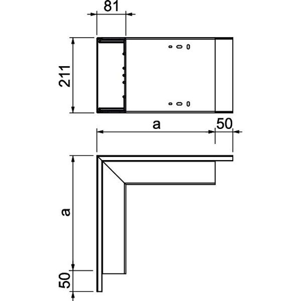 WDK A80210RW External corner  329x210x80 image 2