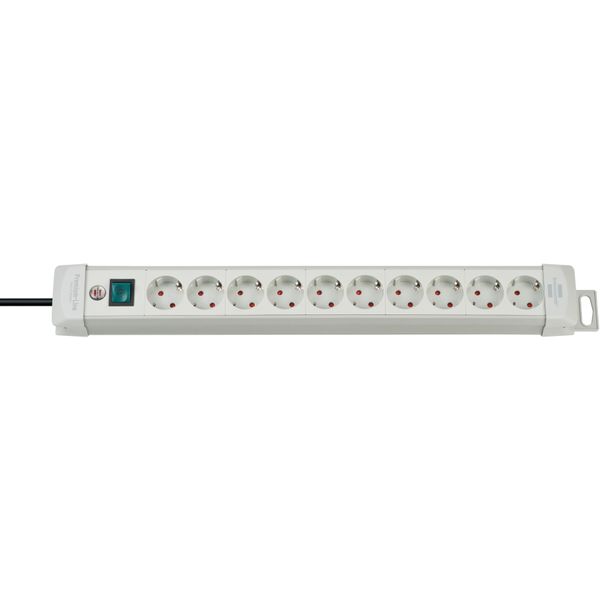 Premium-Line extension socket 10-way light grey 3m H05VV-F 3G1,5 image 1