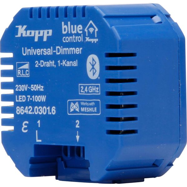 Blue-control Universal Dimmaktor, 1-Kanal, 2-Draht, mit Bluetooth Mesh-Technologie image 1