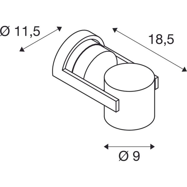 OCULUS CW 10,5W 2000-3000K 230V IP20 white image 2