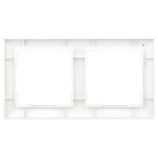 Two gang frame 55x55mm, white image 2