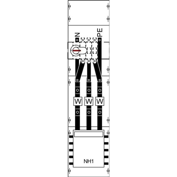 KA4065 CT meter panel, Field width: 1, Rows: 0, 1050 mm x 250 mm x 160 mm, IP2XC image 5