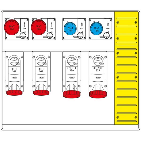 PLUG 16A 2P+E 6h IP66/IP67/IP69 200-250V image 2