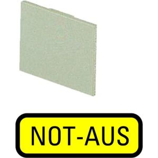 Insert label, yellow, emergency switching off image 4
