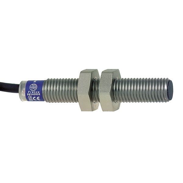 Inductive proximity sensors XS, inductive sensor XS1 M8, L50mm, stainless, Sn1mm, 24...240VAC/DC, cable 2 m image 1