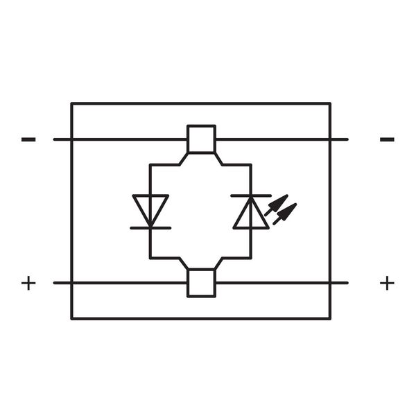 Component plug 2-pole with rectifier diode and LED gray image 4