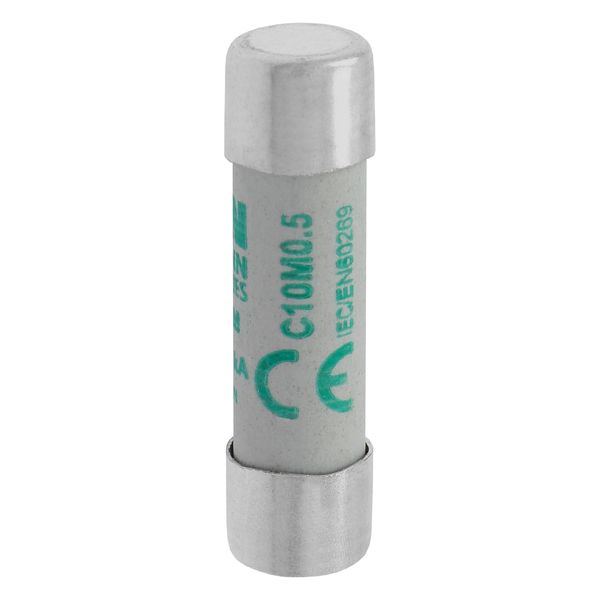 Fuse-link, LV, 0.5 A, AC 500 V, 10 x 38 mm, aM, IEC image 20