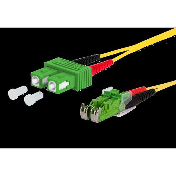 OpDAT patch cord SC-D APC/E2000-D APC OS2, 10.0 m image 2