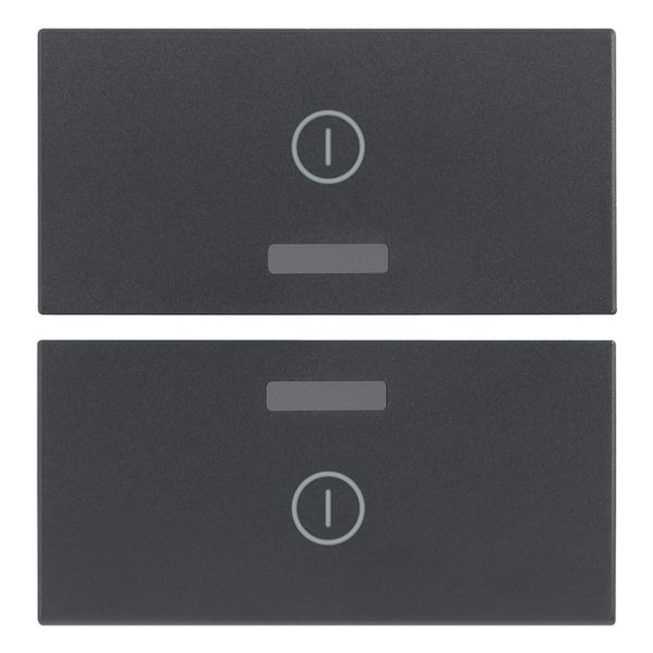 Two half-buttons 2M I/O symbols grey image 1