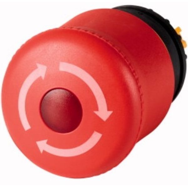 Emergency stop button, illum., red, unlatched image 1