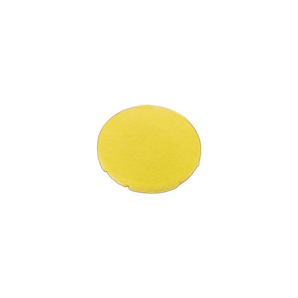 Button plate, flat yellow, blank image 5