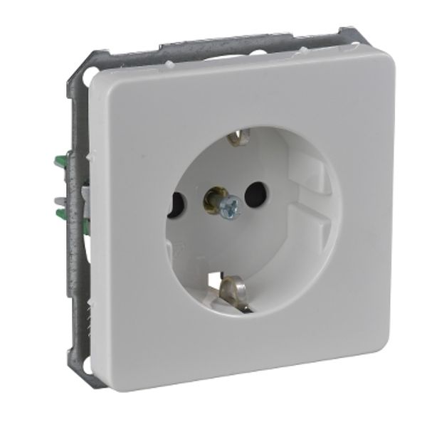 ELSO - socket outlet - flush - side earth - 16 A - plug in - pure white image 2
