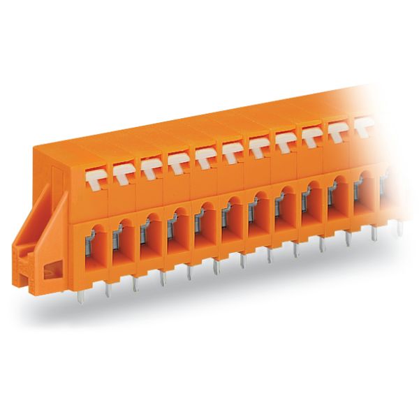 PCB terminal block push-button 2.5 mm² orange image 2