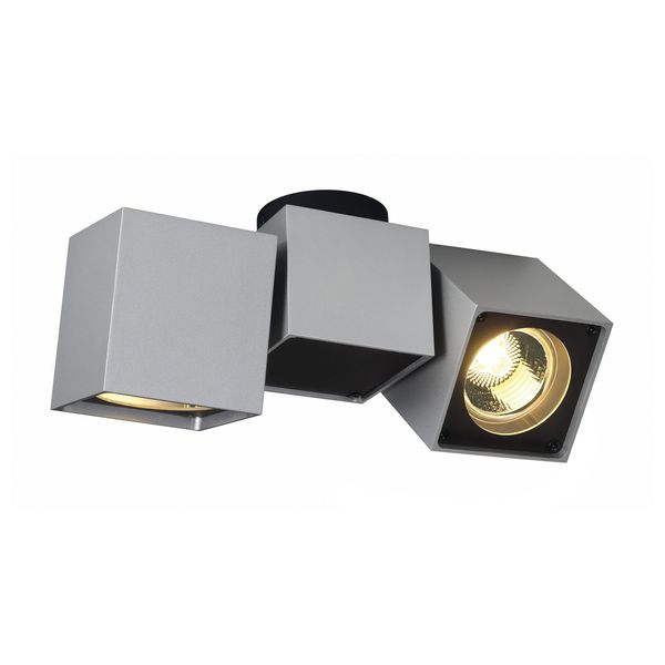 ALTRA DICE SPOT 2 ceiling lamp, GU10 2x50W, silvergrey/black image 5