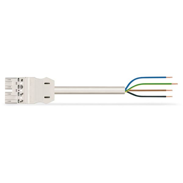 pre-assembled connecting cable;Eca;Socket/open-ended;gray image 1