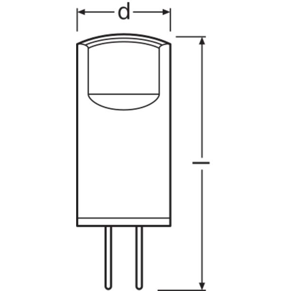 PARATHOM® LED PIN 12V 10 0.9 W/2700 K G4 image 3