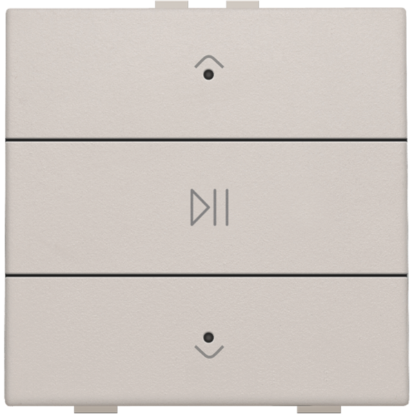 Single audio control with LEDs for Niko Home Control, light grey image 2