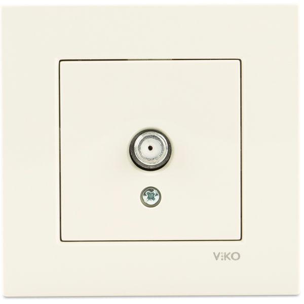 Karre Beige Sat Socket Terminated (Sat-TV-Rd) image 1