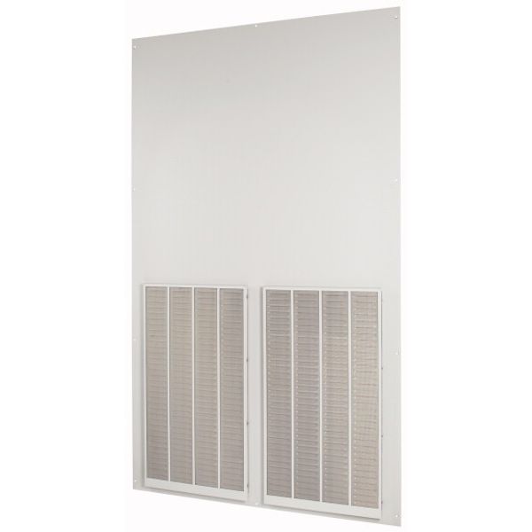 Rearwall, ventilated, HxW=2000x1200mm, IP42, grey image 1