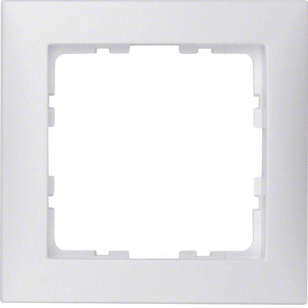 Frame 1gang, S.1, p. white, matt, plastic image 1
