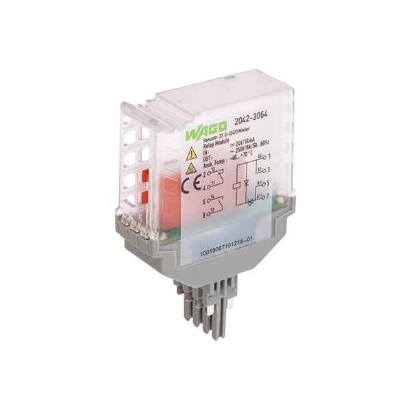 Relay module Nominal input voltage: 24 VDC 1 break and 1 make contact image 4