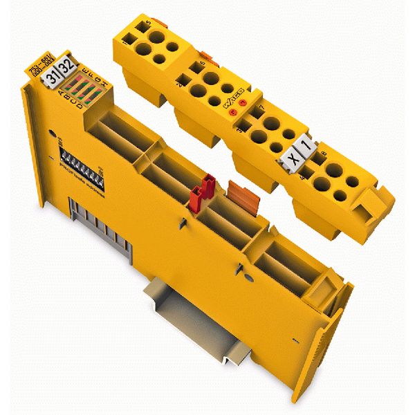 Fail-safe 4-channel digital input 24 VDC PROFIsafe V2.0 iPar yellow image 2