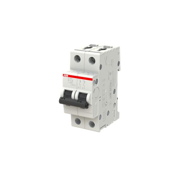 S202-C1.6 Miniature Circuit Breaker - 2P - C - 1.6 A image 3