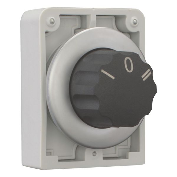 Changeover switch, RMQ-Titan, With rotary head, momentary, 3 positions, inscribed, Metal bezel image 11