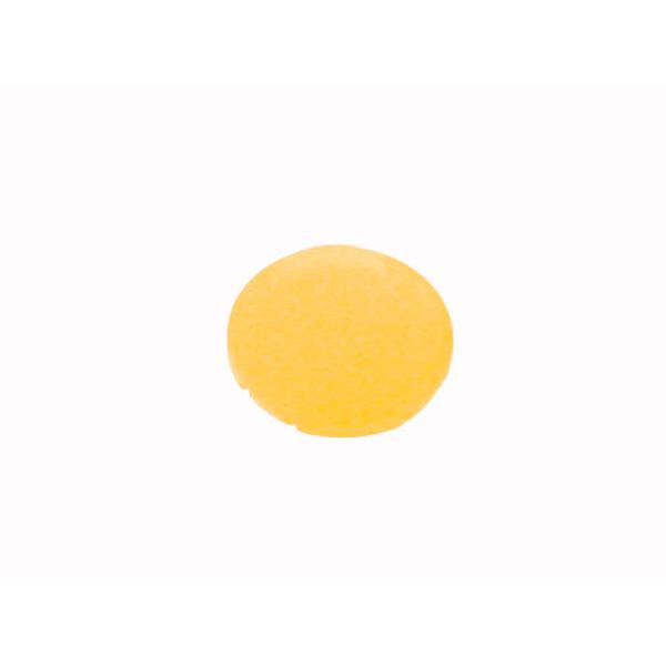 Button lens, flat yellow, blank image 1