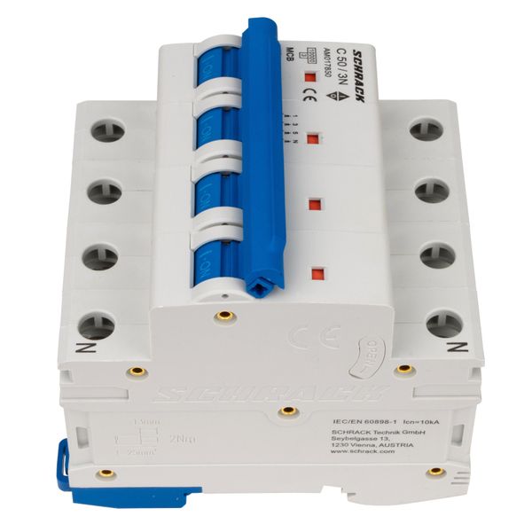 Miniature Circuit Breaker (MCB) AMPARO 10kA, C 50A, 3+N image 6