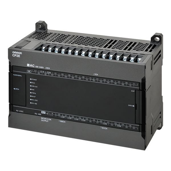 CP2E series compact PLC - Standard Type; 24 DI, 16 DO; PNP output; Pow image 3