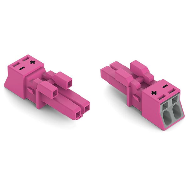 Socket 2-pole Cod. B pink image 2