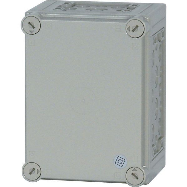 Insulated enclosure, +knockouts, RAL7035, HxWxD=250x187.5x150mm image 2