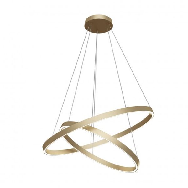 Modern Rim Pendant Lamp Brass image 4