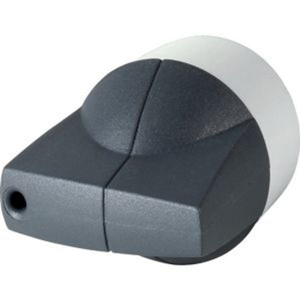 Rotary handle, 6 mm, K1 , direct mounting, gray image 2