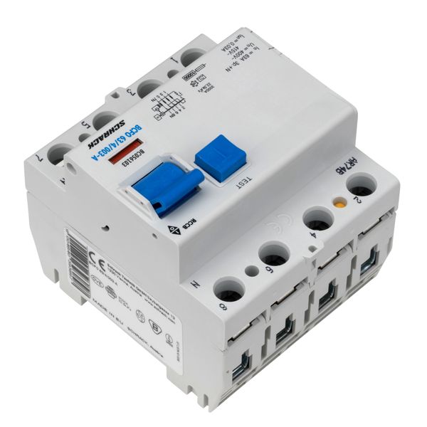 Residual current circuit breaker, 63A, 4-pole,30mA, type A image 9