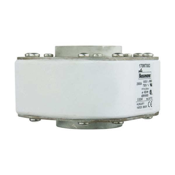 Fuse-link, high speed, 2500 A, AC 690 V, size 4, 105 x 120 x 67 mm, aR, IEC, UL, single indicator image 24