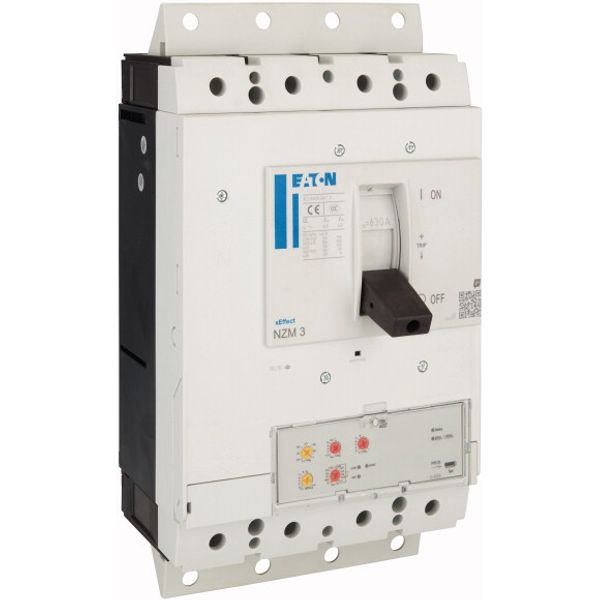 NZM3 PXR20 circuit breaker, 630A, 4p, plug-in technology image 5